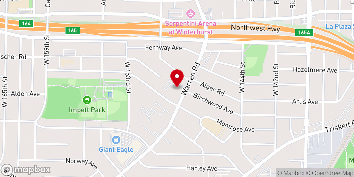 Map showing location of Church In Cleveland