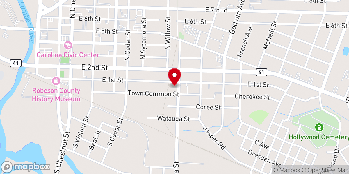 Map showing location of Greater Restoration Ministries