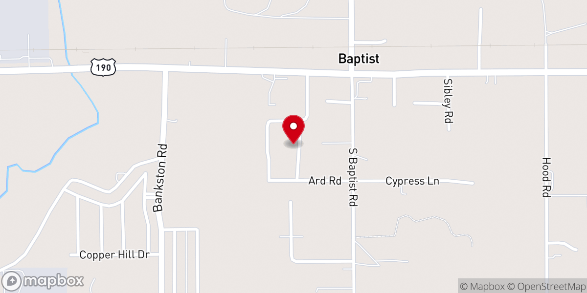 Map showing location of The Potters House