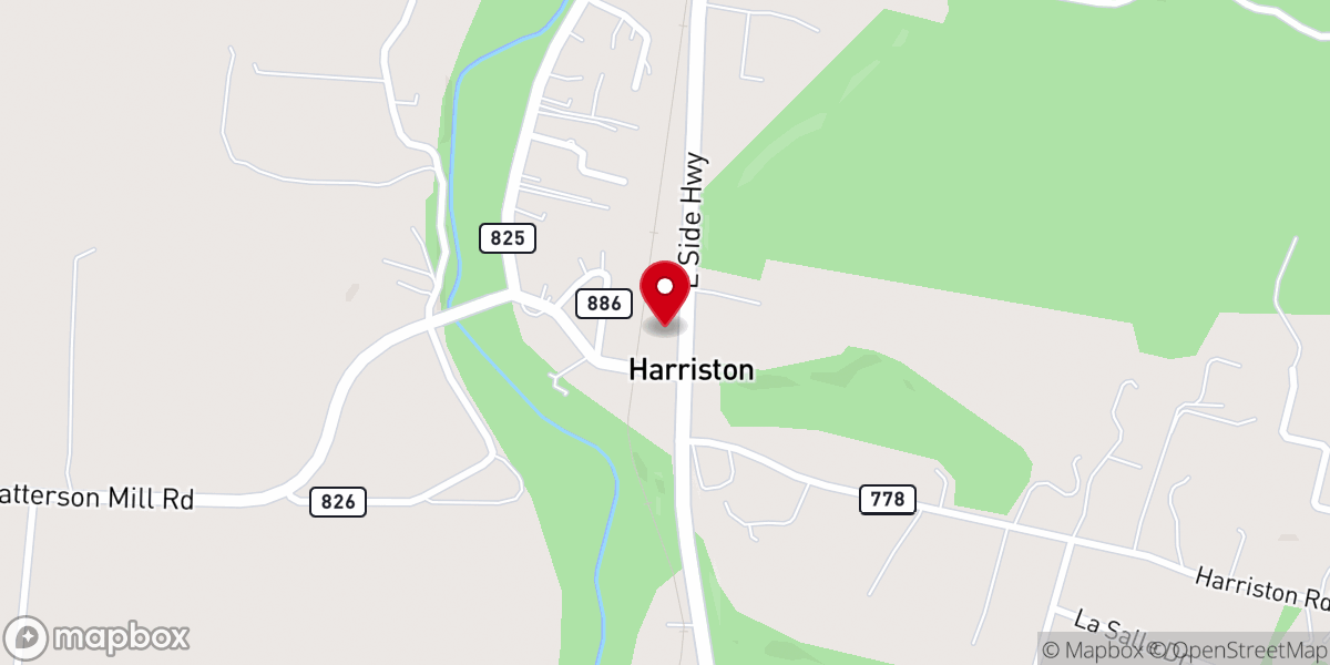 Map showing location of South River Fellowship