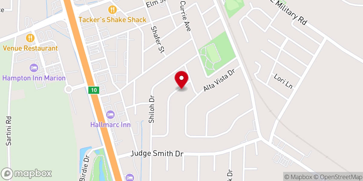 Map showing location of Solid Rock Outreach Ministries Inc