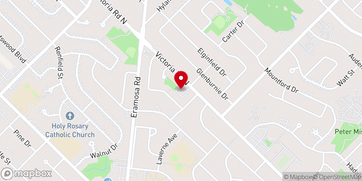 Map showing location of Living Word Canadian Reformed Church