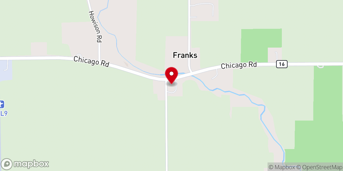 Map showing location of Somonauk United Presbyterian
