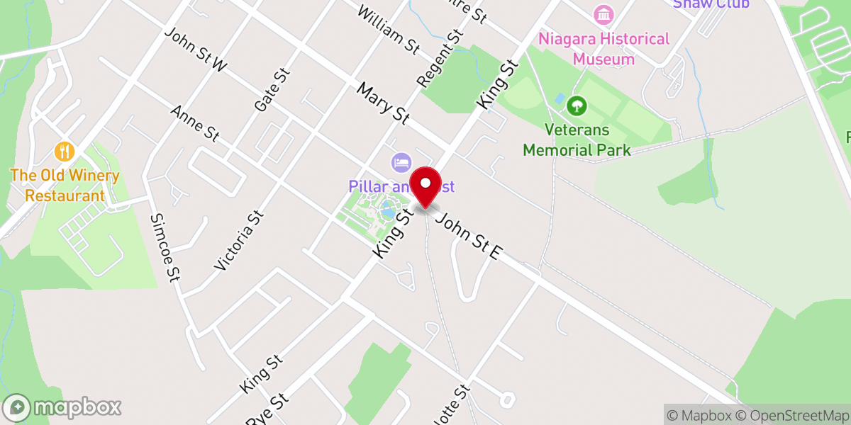 Map showing location of Heritage Trail