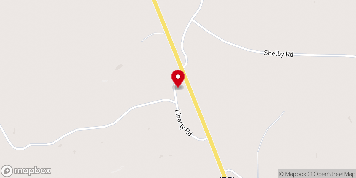 Map showing location of Harmony Missionary Baptist Church
