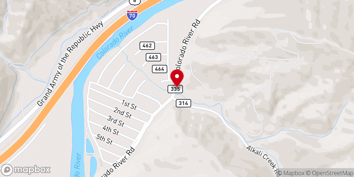 Map showing location of Trinity Reformed Church