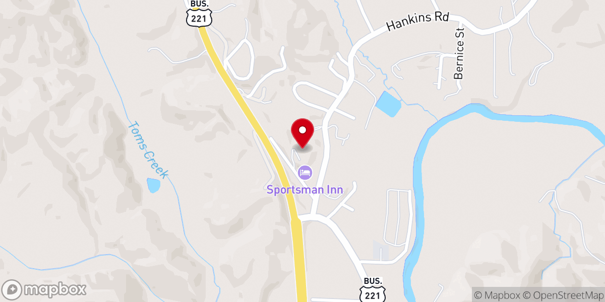 Map showing location of Maranatha Baptist Church