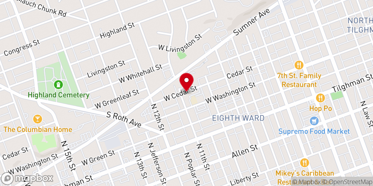 Map showing location of Saint Francis of Assisi Church