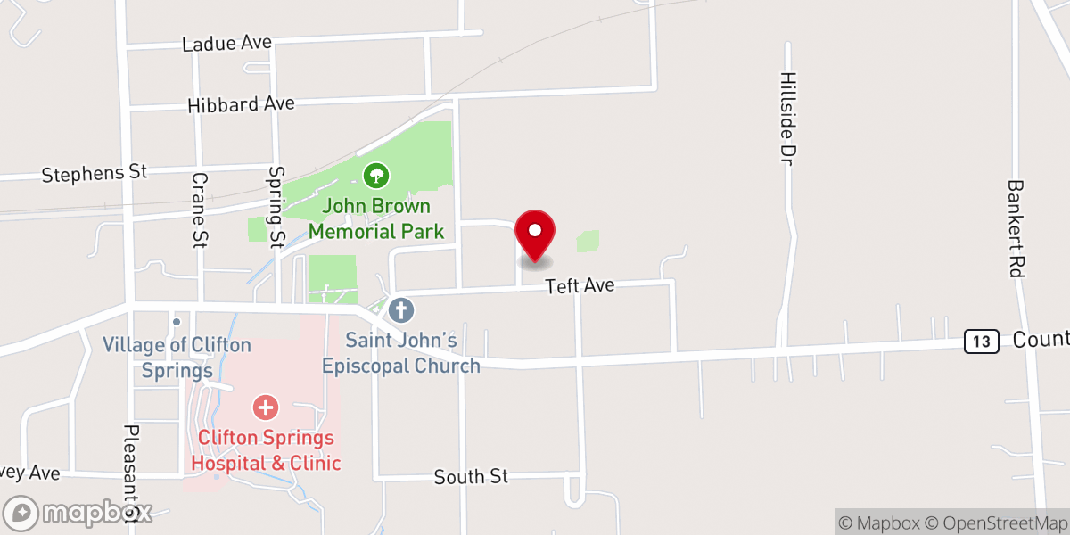 Map showing location of Wellspring Church
