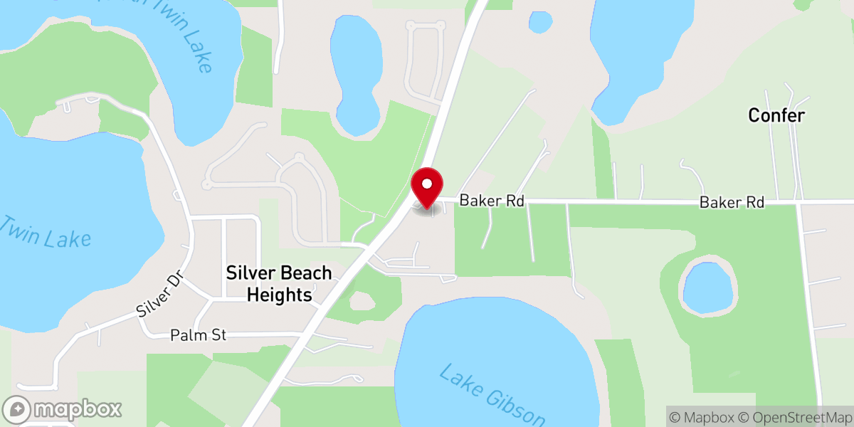 Map showing location of Hilltop Community Center