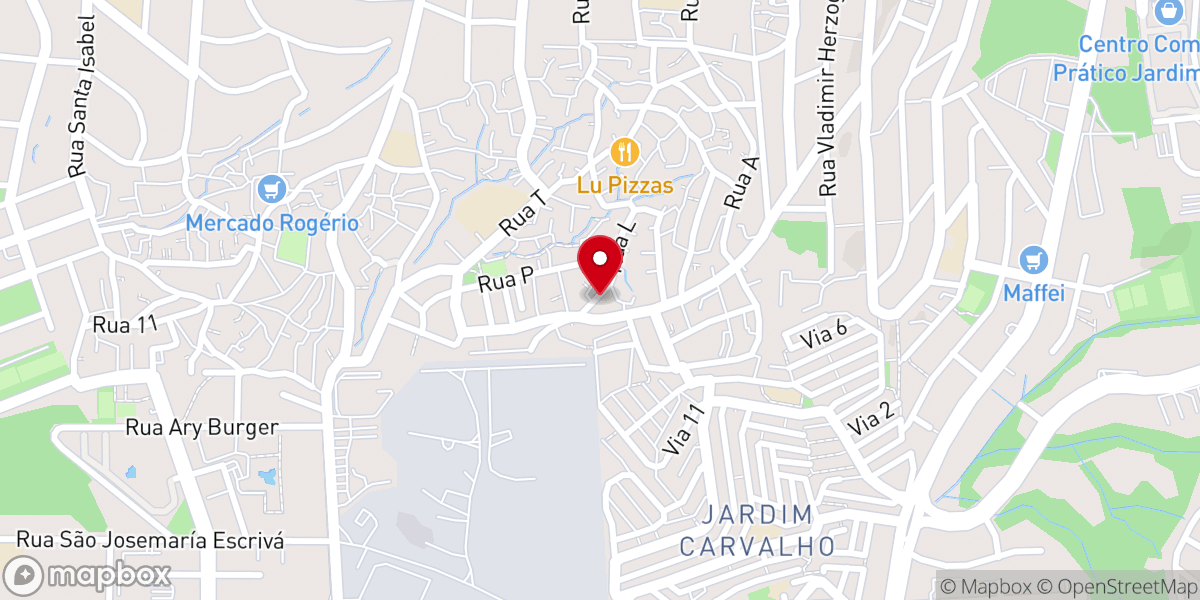 Map showing location of Igreja Pentecostal Deus é Amor - Vila Pinto