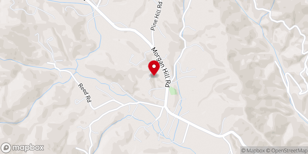 Map showing location of Laurel Springs Church