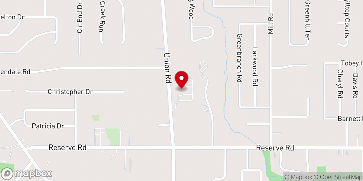 Map showing location of First Baptist West Seneca