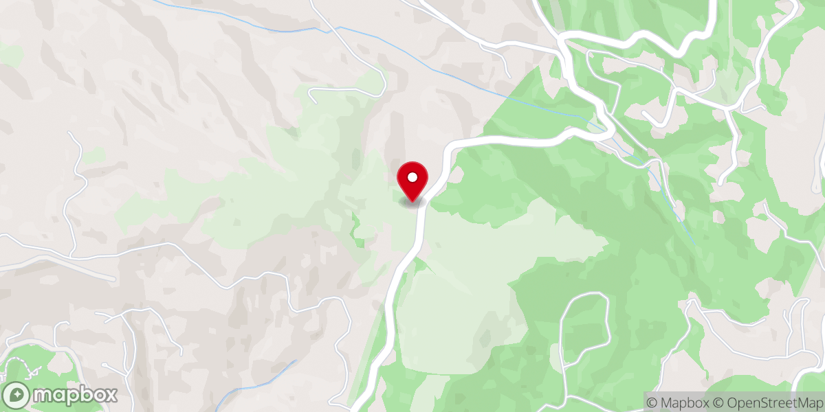 Map showing location of Blevins Creek Freewill Baptist Church