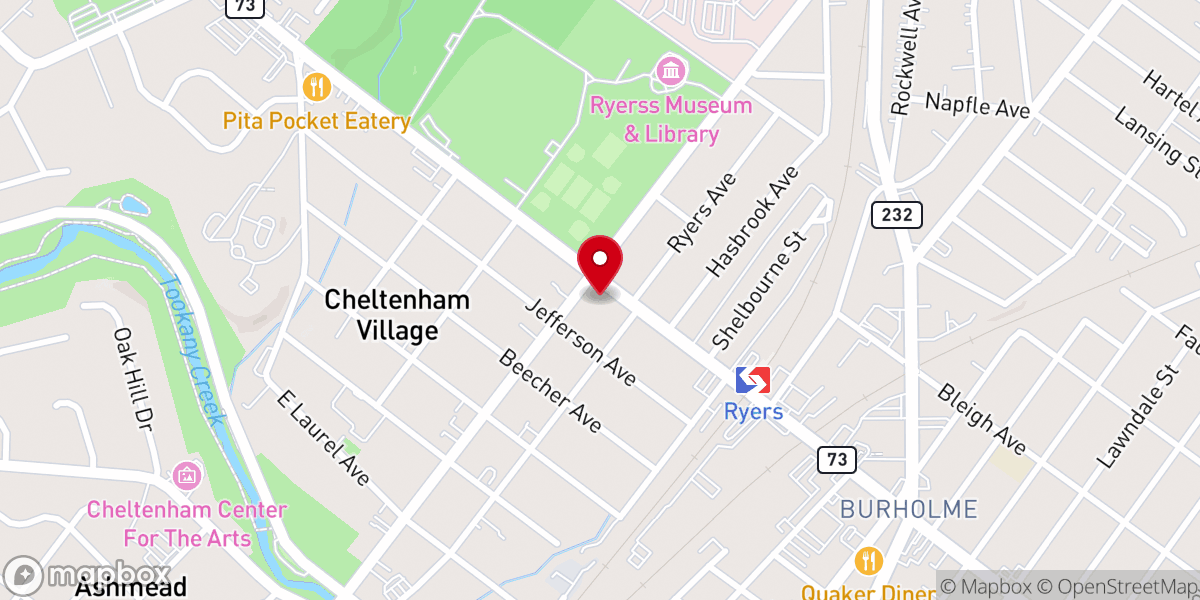 Map showing location of Saint Aiden Episcopal Church