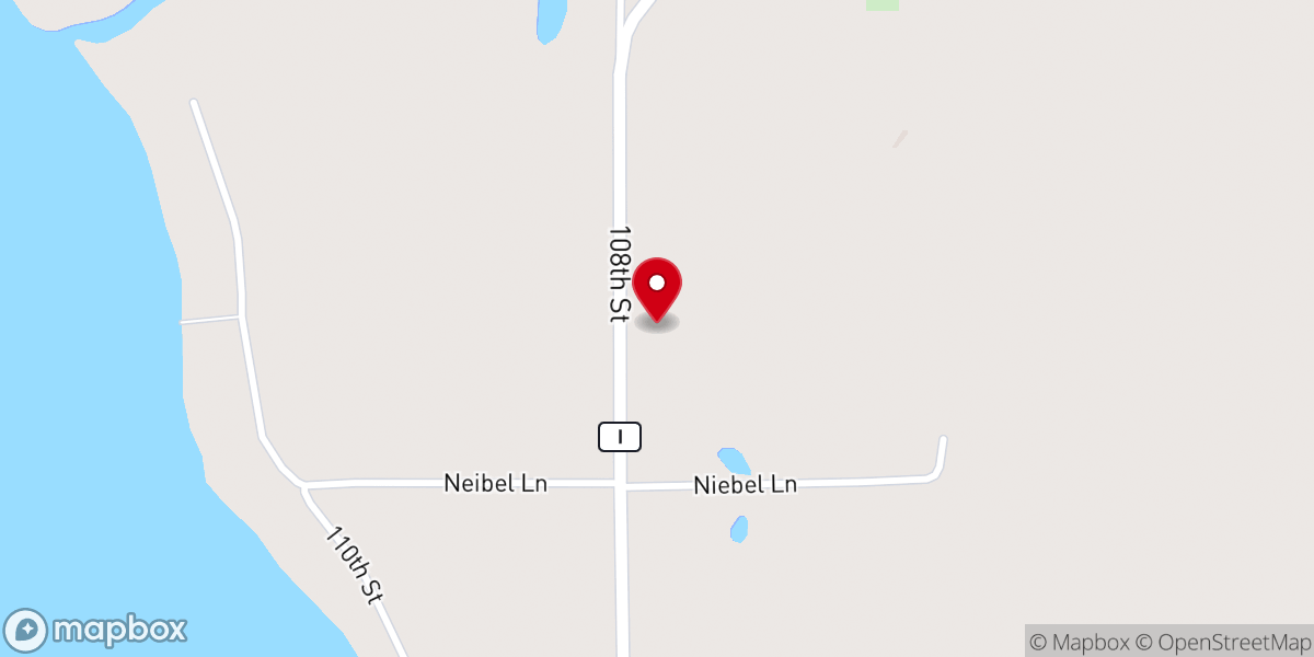 Map showing location of East Balsam Baptist Church