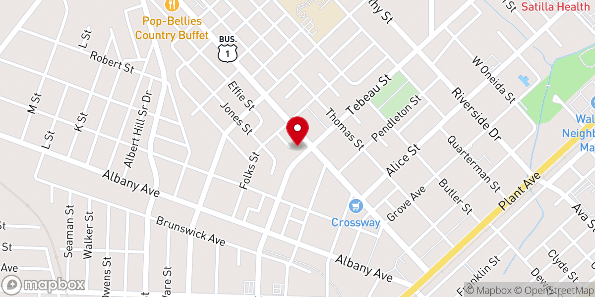 Map showing location of Life Bible Institute