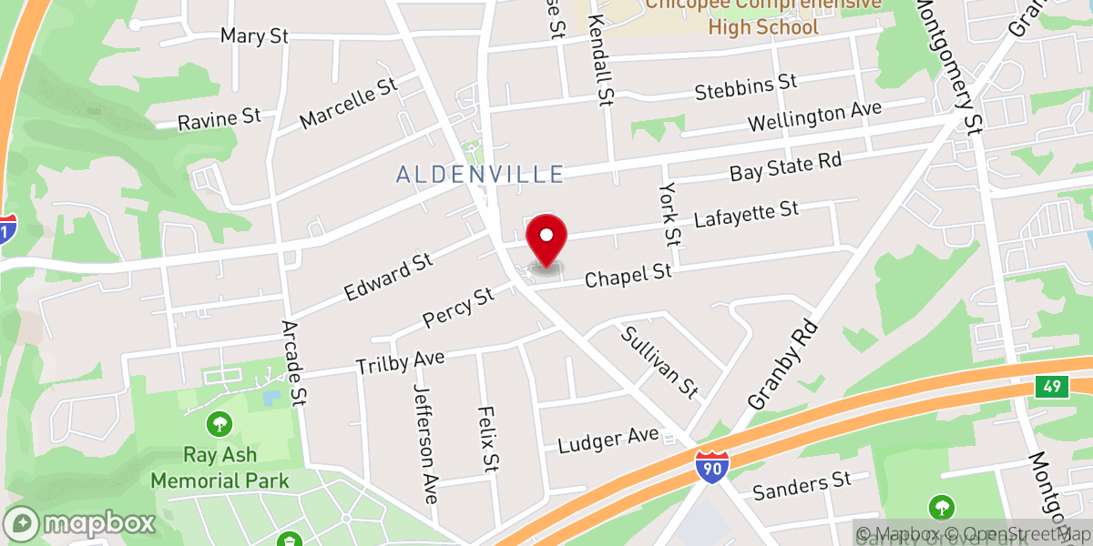 Map showing location of Ste. Rose de Lima Catholic Church