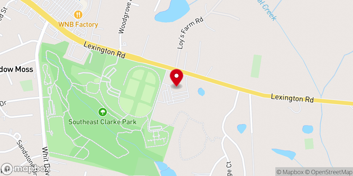 Map showing location of Cornerstone Church Athens