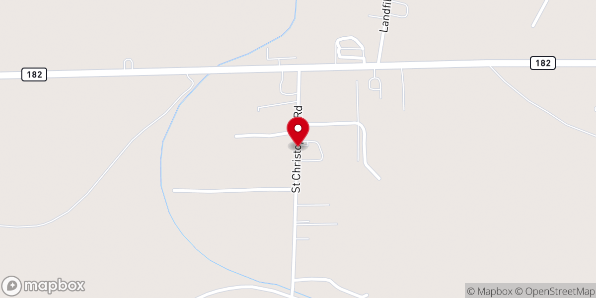 Map showing location of Glendale Baptist Church
