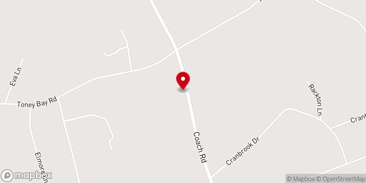 Map showing location of Greater Unity A.M.E. Church - Food Distribution Center