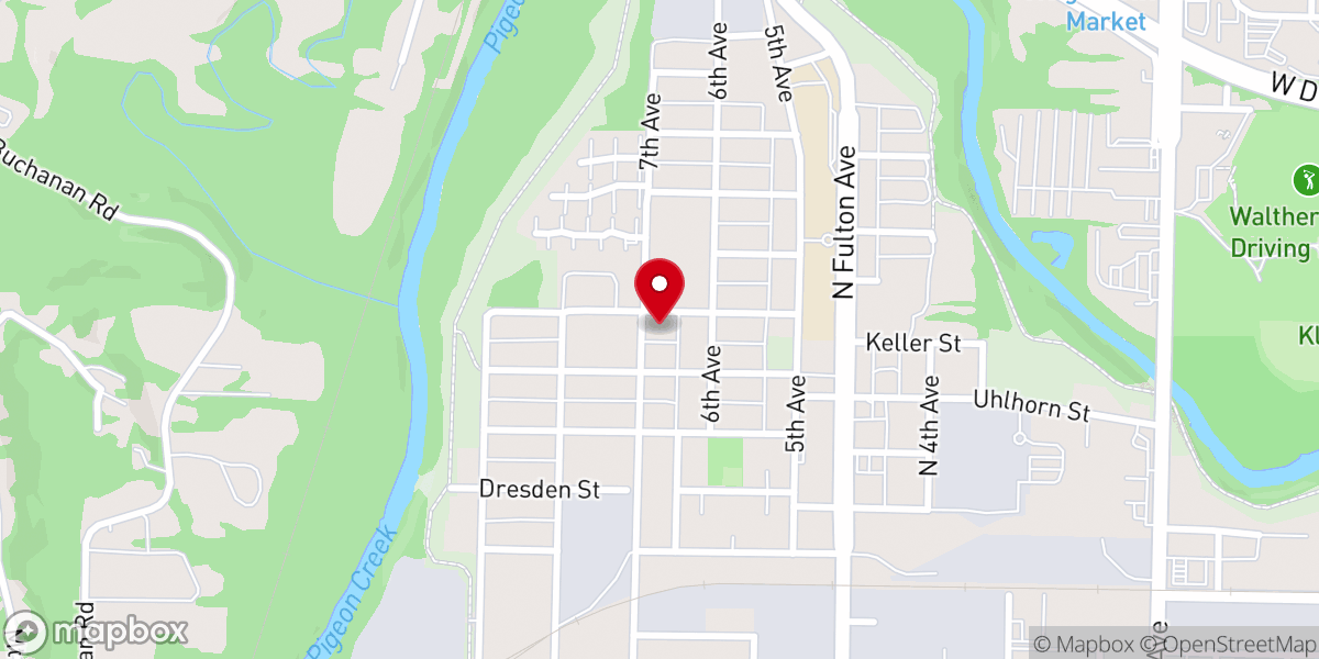 Map showing location of Friendship Southern Baptist