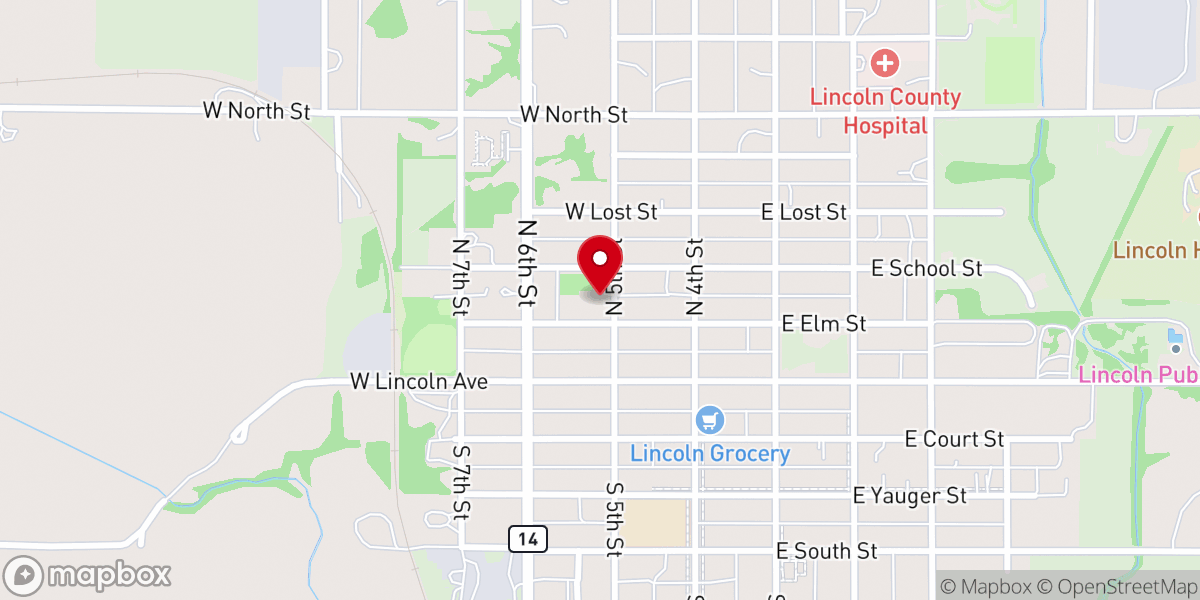 Map showing location of St. Patrick’s Catholic Church