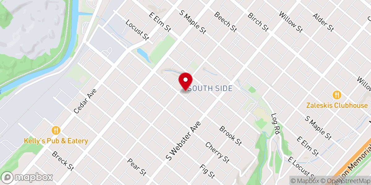 Map showing location of Saint Stanislaus Polish Church