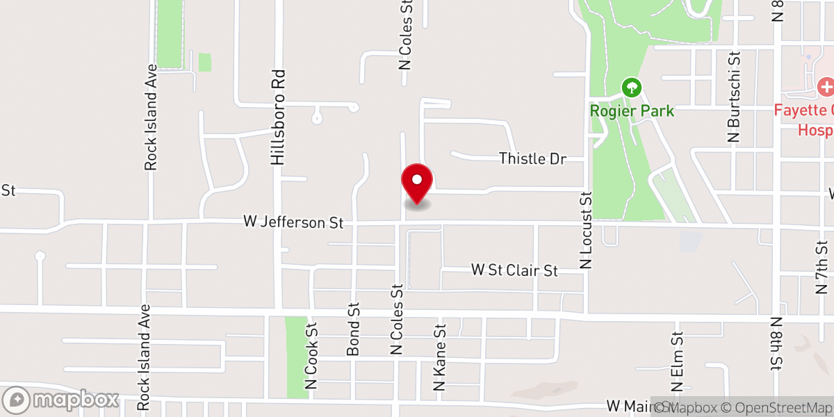 Map showing location of Parkview Free Methodist Church