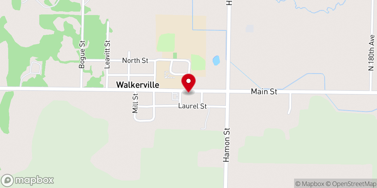 Map showing location of Walkerville United Methodist