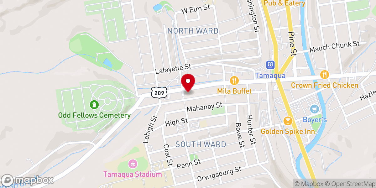 Map showing location of Saint John XXIII Catholic Church