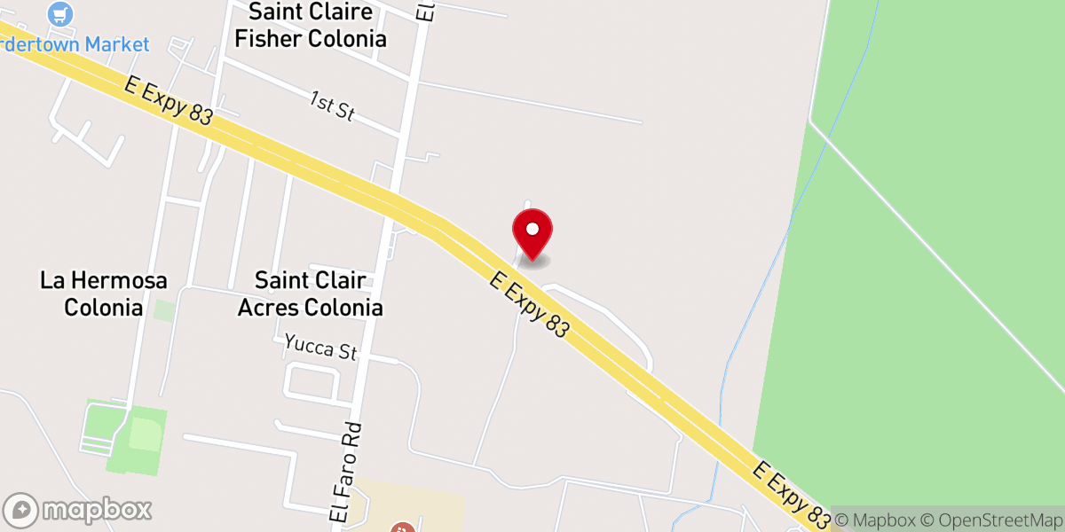 Map showing location of Rising Hope Church