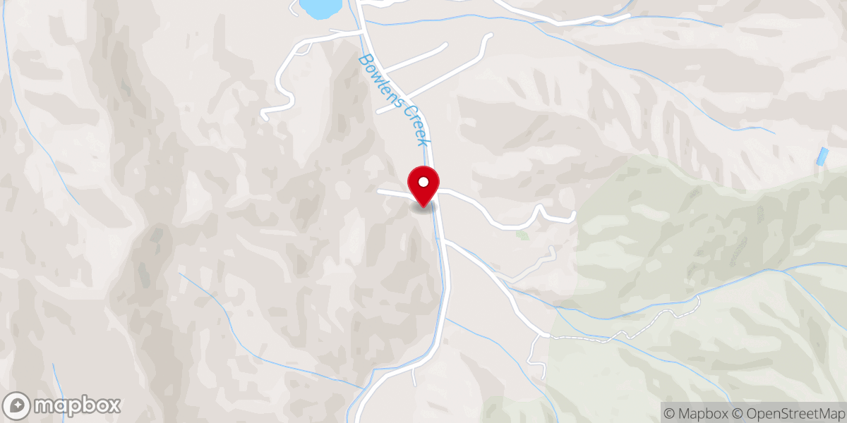 Map showing location of Bolens Creek Baptist Church