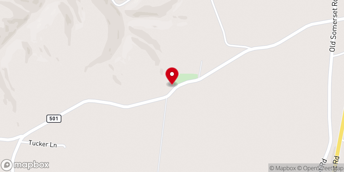 Map showing location of Pleasant Point Church