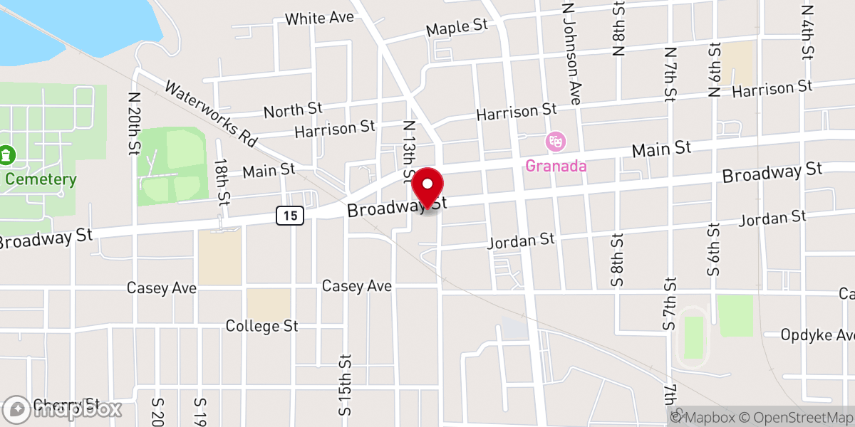 Map showing location of Angels On Assignment - Food Pantry