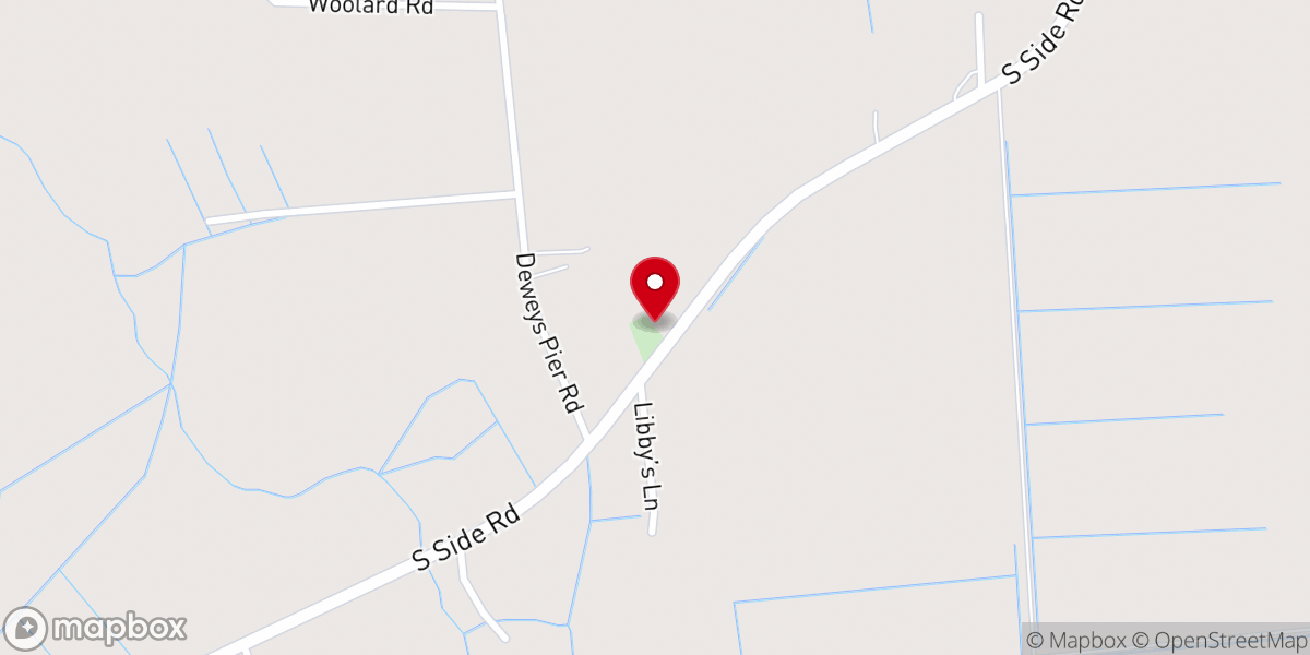 Map showing location of Soundside Original Free Will Baptist Church