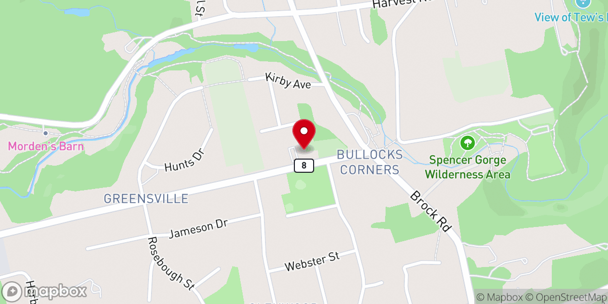 Map showing location of Christ Church Anglican Church