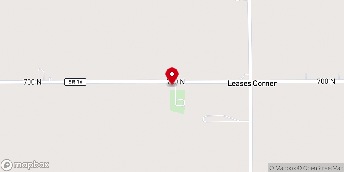 Map showing location of Zion Church