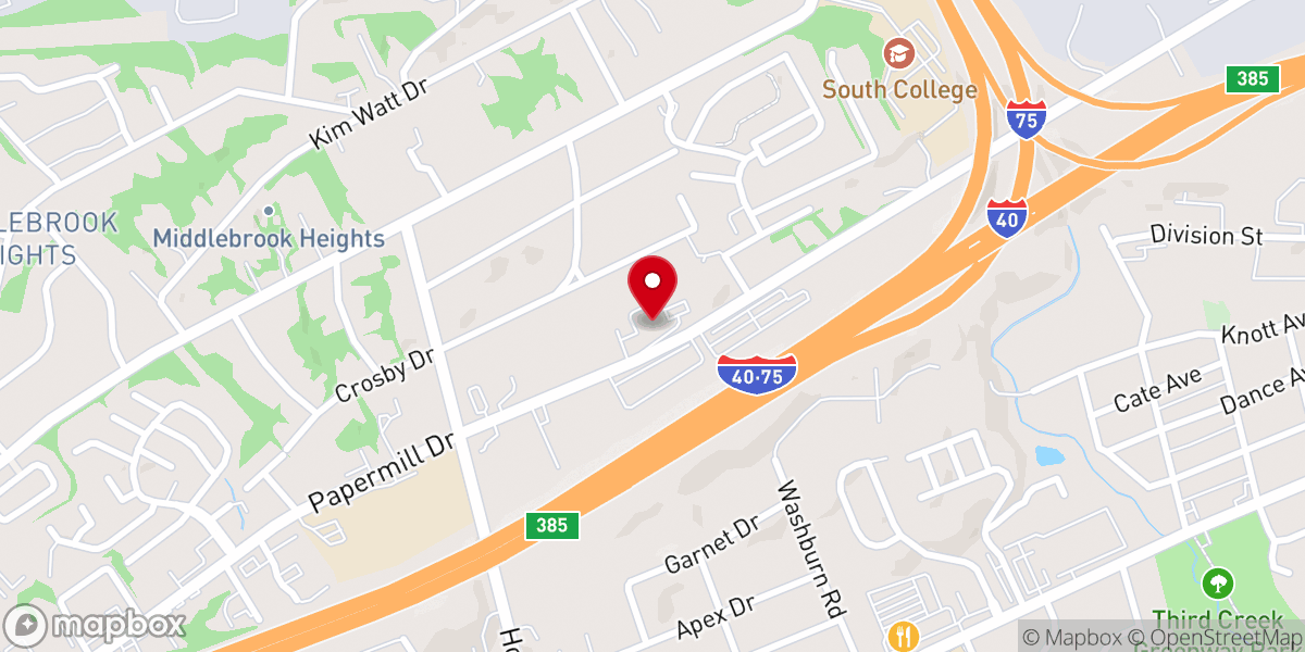 Map showing location of Central Church of God