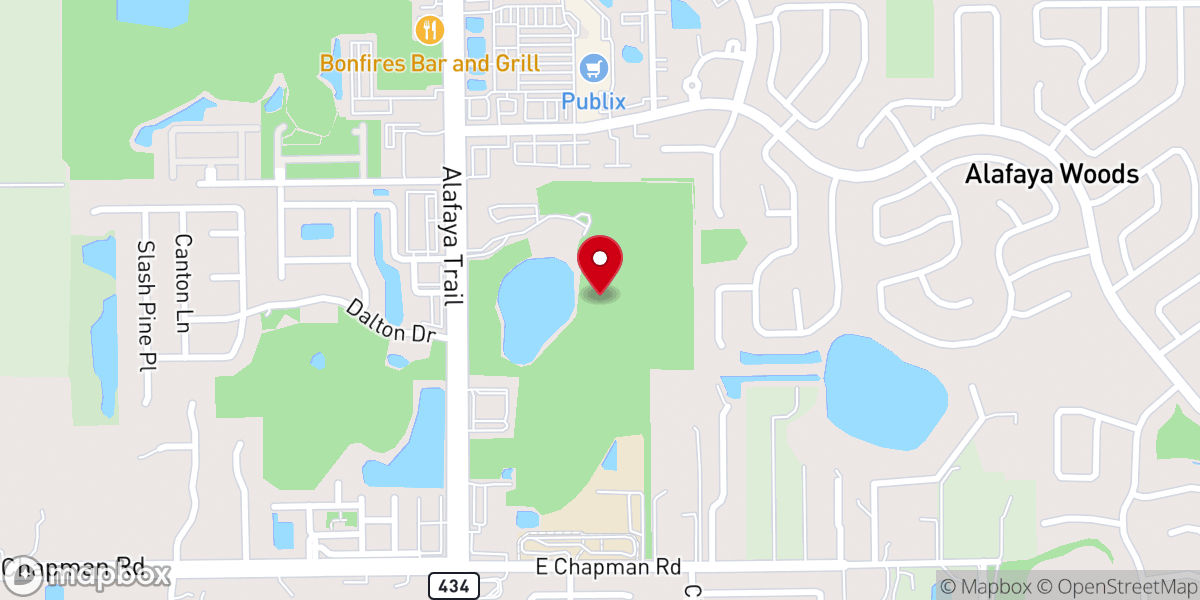 Map showing location of St. Augustine Chapel