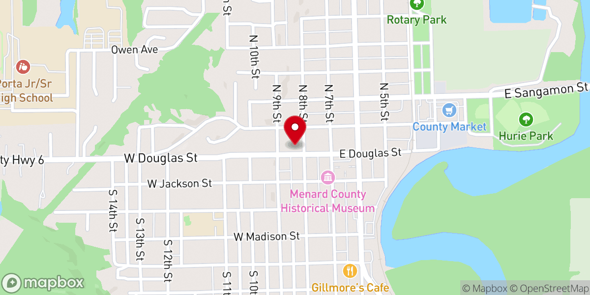 Map showing location of Saint Paul's Evangelical Free Church