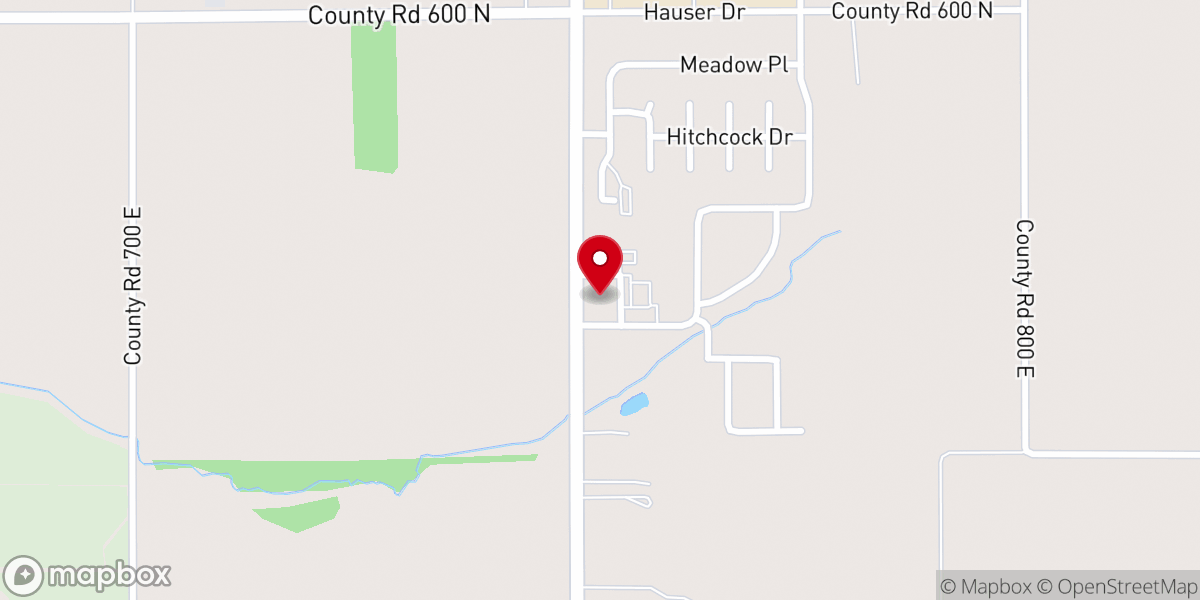 Map showing location of Grace Baptist Church