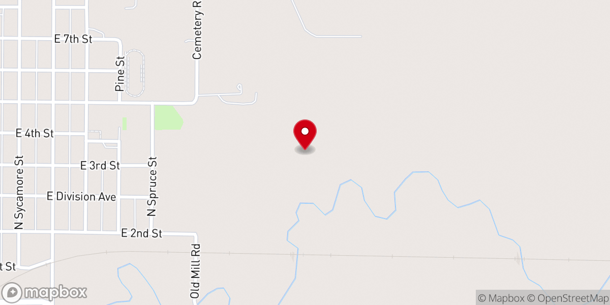 Map showing location of Peabody Association Of Churches KS