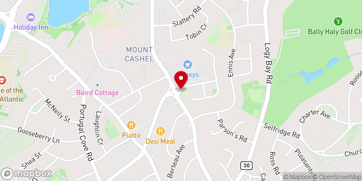 Map showing location of Mount Cashel Memorial