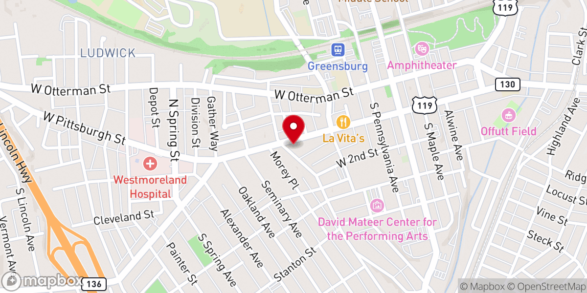 Map showing location of Greater Parkview Church