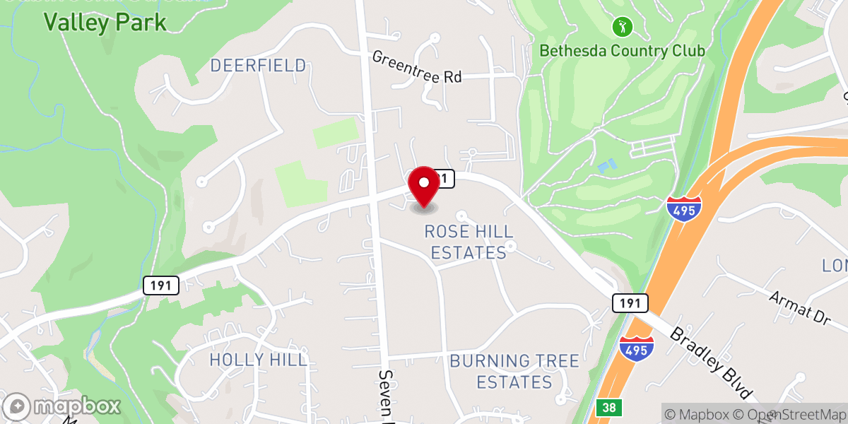 Map showing location of Emmanuel Lutheran Church