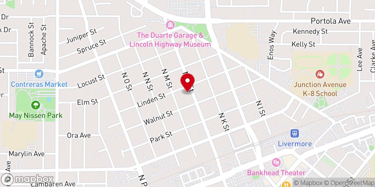 Map showing location of St. Mary's Syriac Orthodox Church, San Francisco - Bay Area, CA
