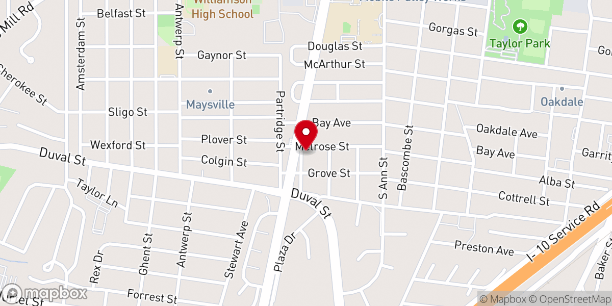Map showing location of Saint Paul African Methodist Episcopal Zion Church