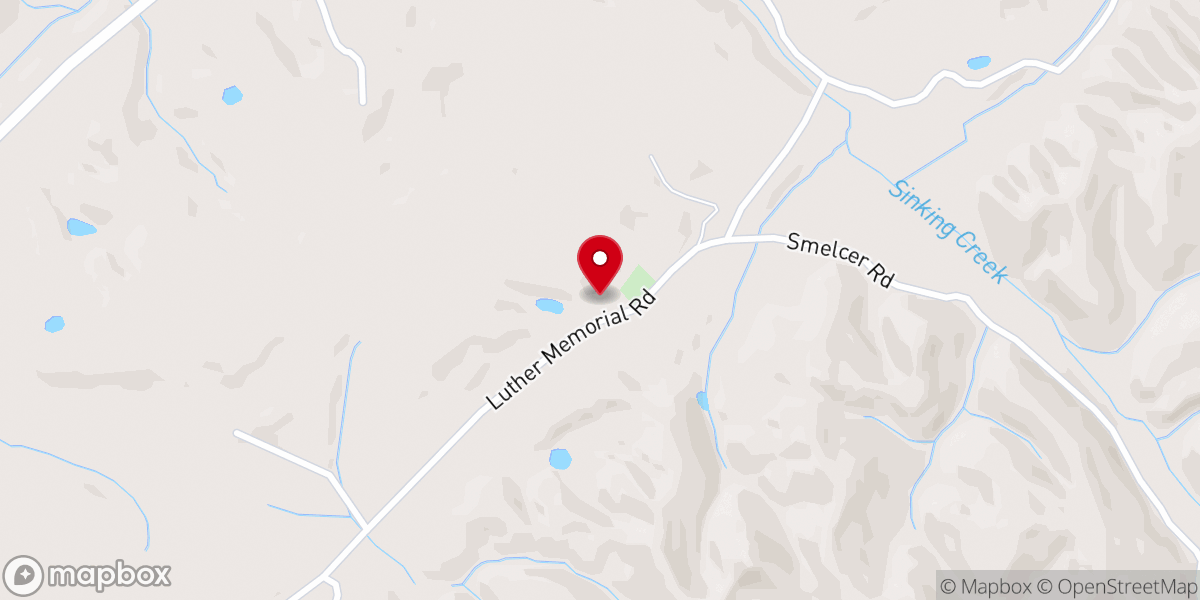 Map showing location of Luther Memorial Church