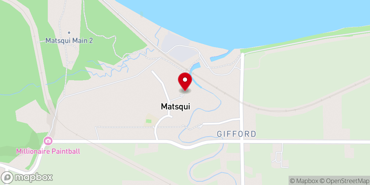 Map showing location of Matsqui First Nation